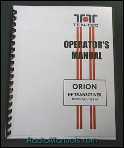 Ten-Tec Orion 565 Instruction Manual - Click Image to Close